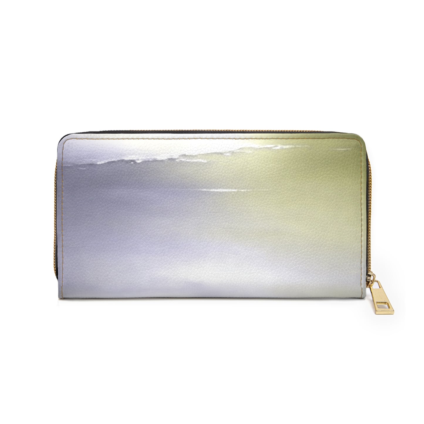 Lavender Sea Golden Fog Elegant Abstract Zipper Wallet - Stylish & Functional Accessory for Everyday Use