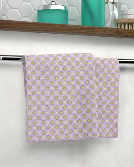 Magenta Star-crossed Bodies Face Towel, 13" x 13"
