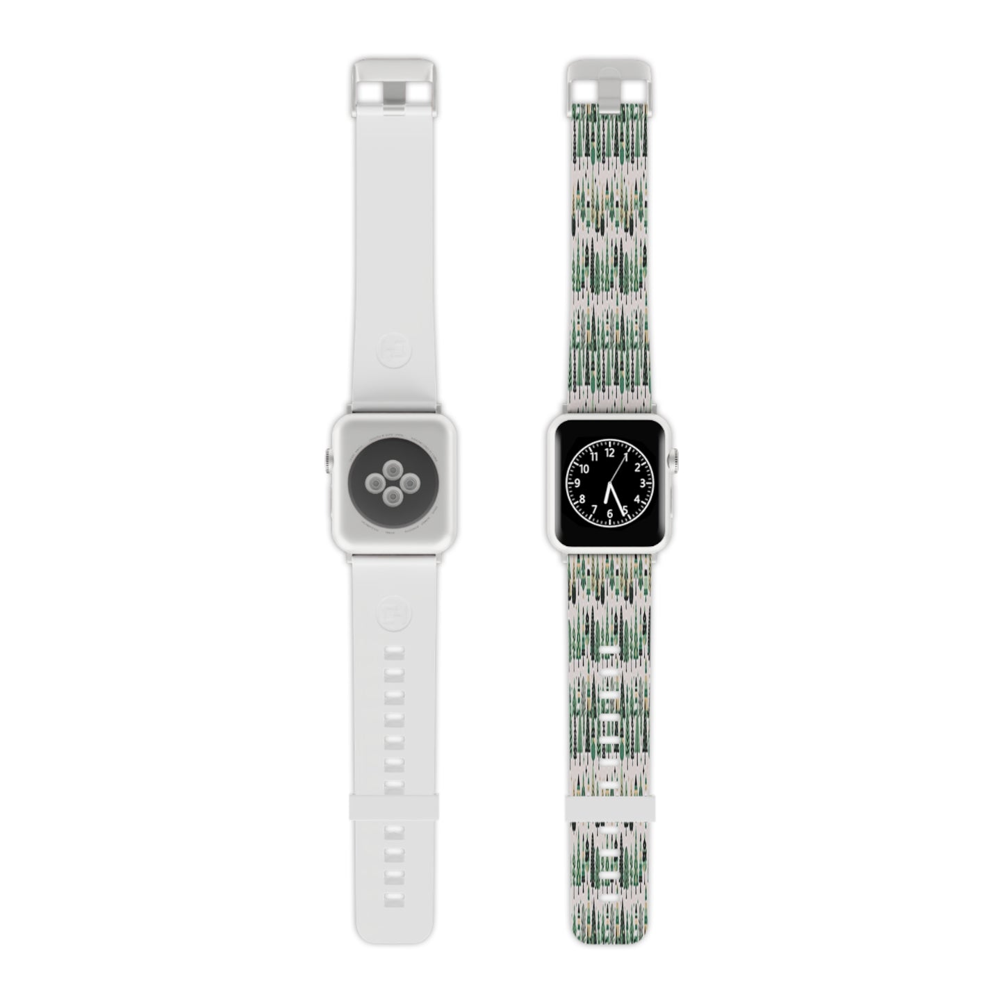 Mini Vintage Green Trees Watch Band for Apple Watch 7.5x.75/38-40mm/7.5x.75/42-44mm
