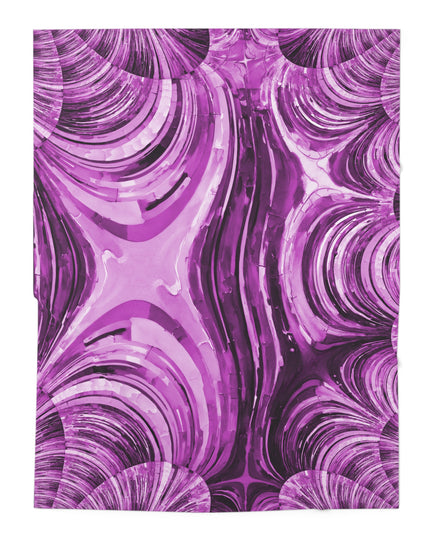 Uzi Spiral Powder Lavender Baby Swaddle 30″×40″ Blanket
