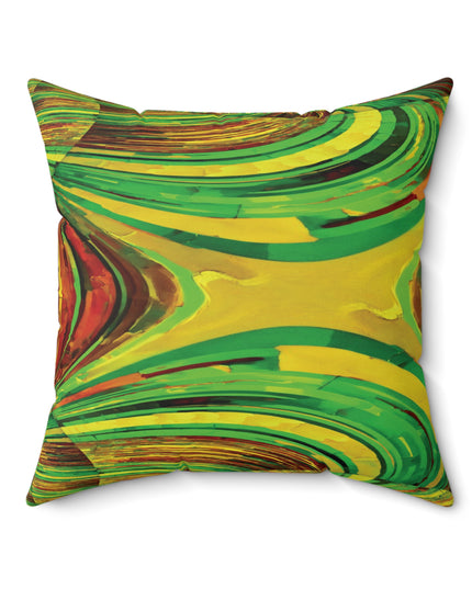 Uzi Spiral Beta Faux Suede Square Pillow, 20" x 20"