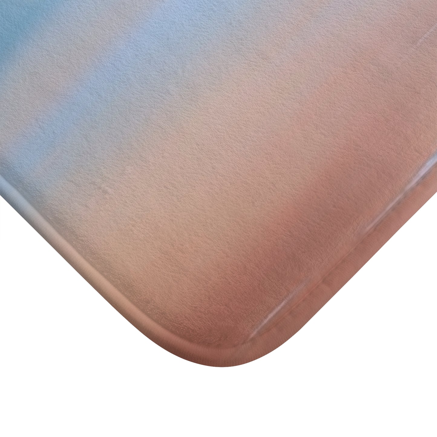 Blue Sea Peach Fog 34" x 21" Bath Mat