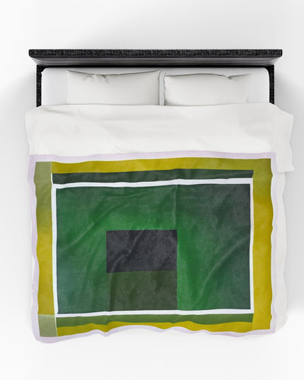 Alpha Shadow Velveteen Plush Blanket, 60" x 80"