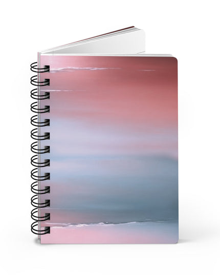 Gray Sea Pink Fog Spiral Bound Journal, 5" x 7" 150 pages