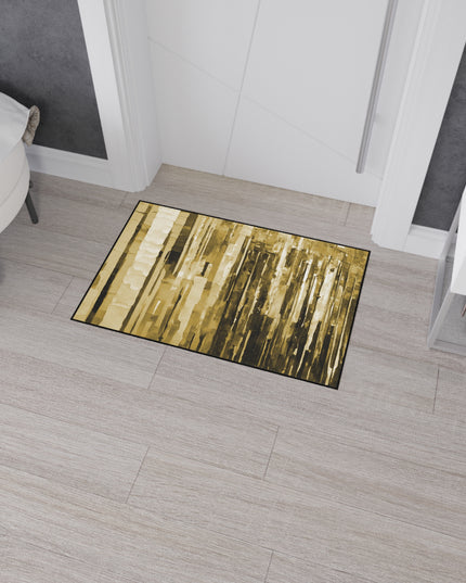 Striped Light Brown 24" x 36" Heavy Duty Floor Mat