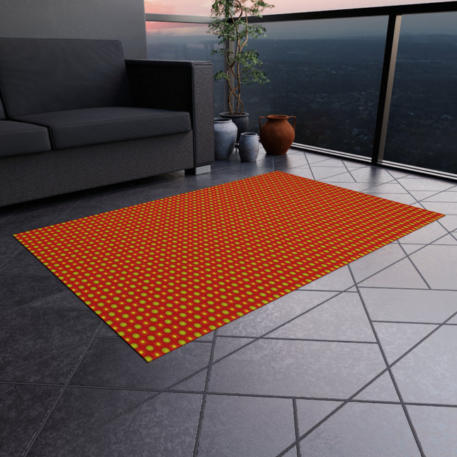 Late Evening Star-crossed Bodies Outdoor Rug, 48" x 72"