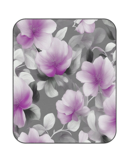 Purple Blossom Floral Bunch 61" × 51" Picnic Blanket