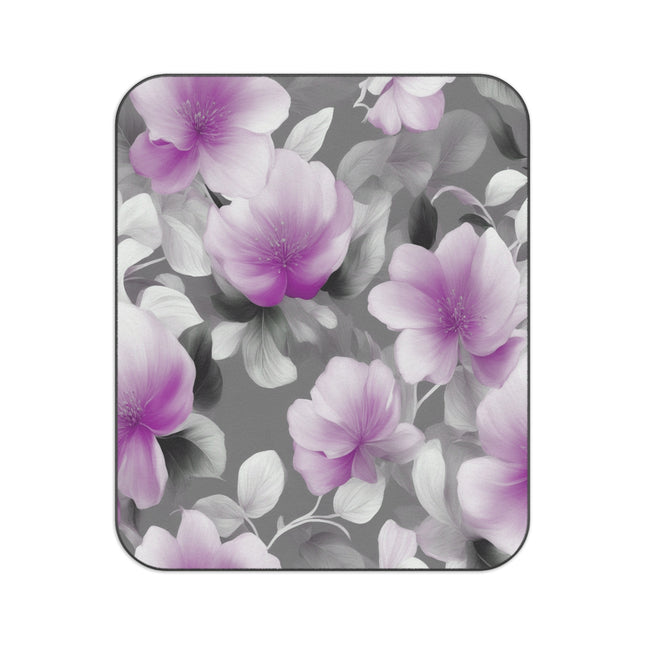 Purple Blossom Floral Bunch 61" × 51" Picnic Blanket