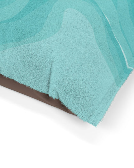 Tif Green Wavey 50" × 40" Pet Bed