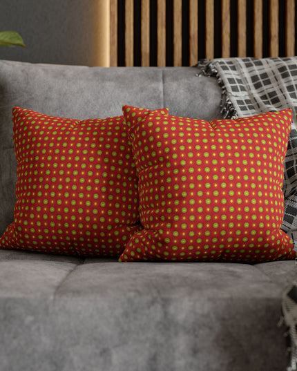 Late Evening Star-crossed Bodies Spun Polyester Square Pillowcase, 14" x 14"