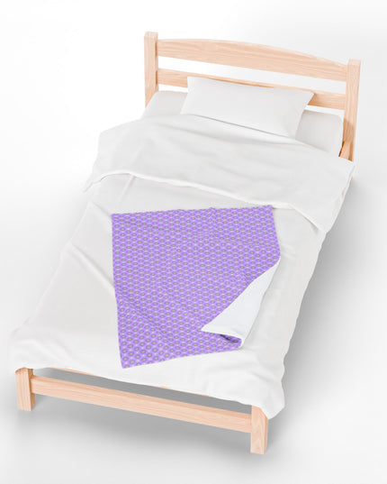Lavender Star-crossed Bodies Velveteen Plush Blanket, 30" x 40"