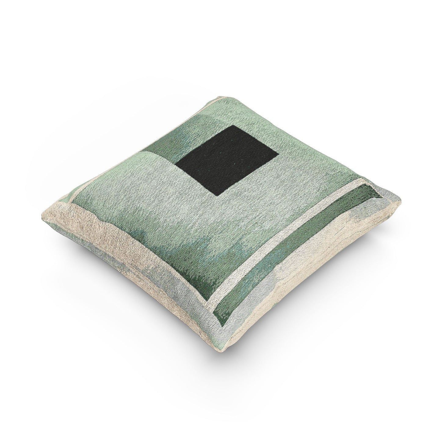 Mint Shadow Woven Pillow, 17" x 18"