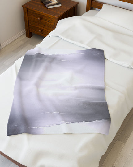 Sephia Sea Dark Fog Velveteen Plush Blanket, 30" x 40"