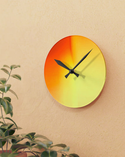 Phoenix Fade Acrylic Round Wall Clock, 8" x 8"