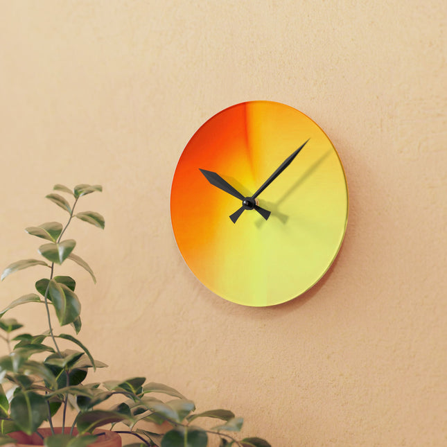 Phoenix Fade Acrylic Round Wall Clock, 8" x 8"