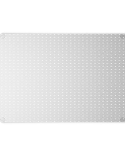 Desaturated Star-crossed Bodies Glass Cutting Board,  8" x 11"