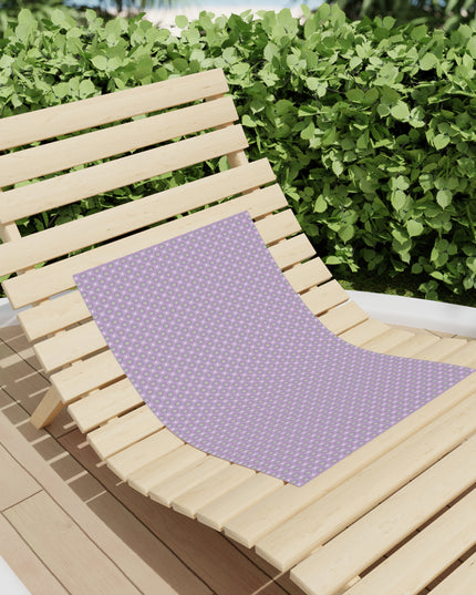 Lavender Star-crossed Bodies Beach Towel, 18" x 27"