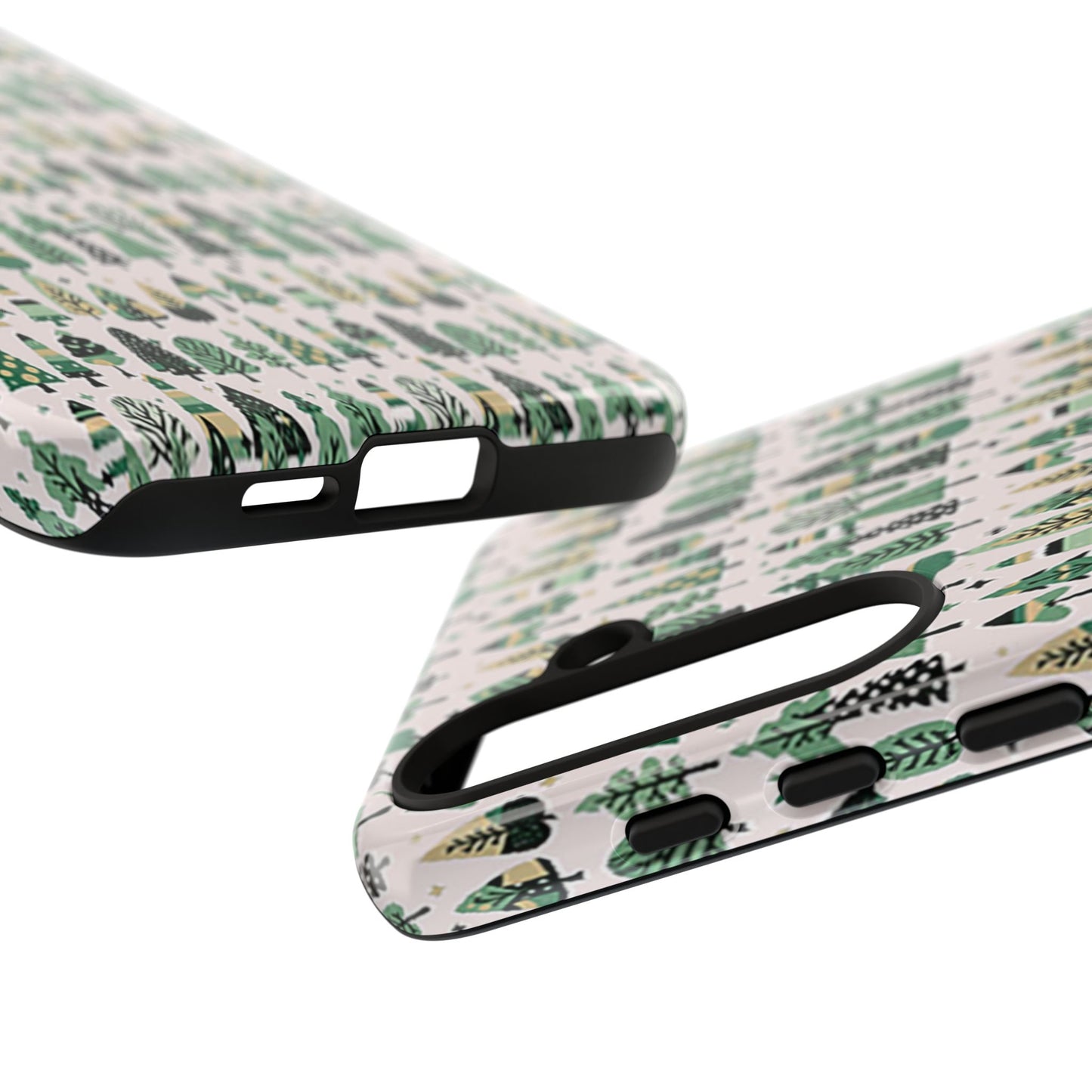 Mini Vintage Green Trees Samsung Galaxy S24 Plus Tough Cases