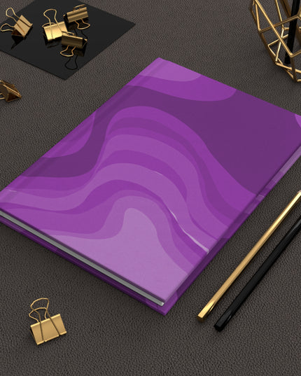 Wavey Purple Wavey 5.75" x 8" Hardcover Journal Matte with 150 lined pages