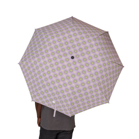 Magenta Star-crossed Bodies Foldable Umbrella - Compact & Chic