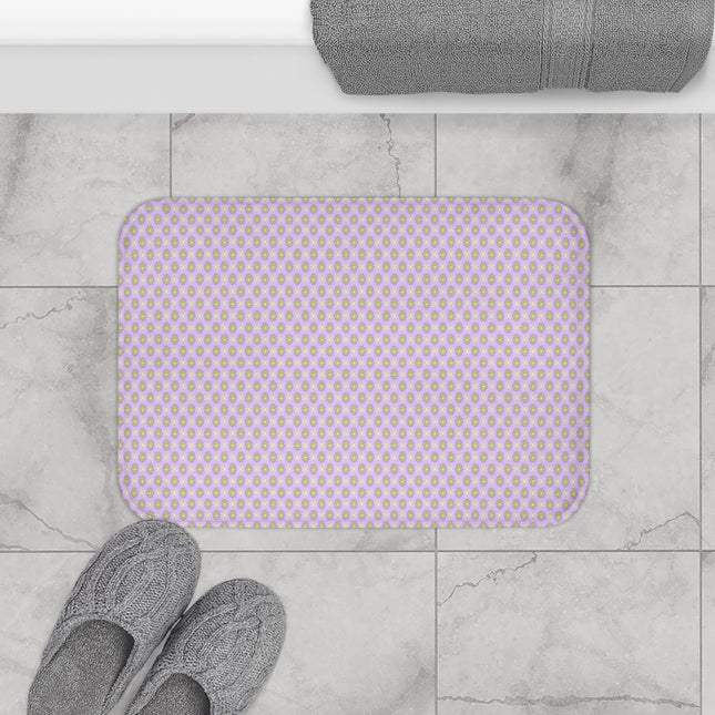 Magenta Star-crossed Bodies 24" x 17" Bath Mat