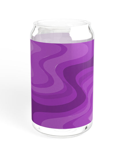 Wavey Purple Wavey Sipper Glass, 16oz
