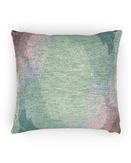 Green Sea Lavender Fog Woven Pillow, 17" x 18"