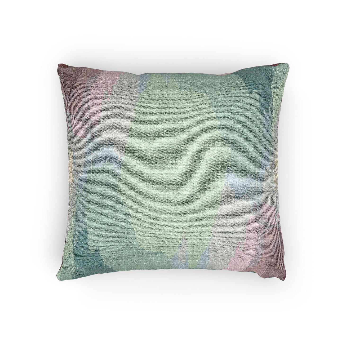 Green Sea Lavender Fog Woven Pillow, 17" x 18"