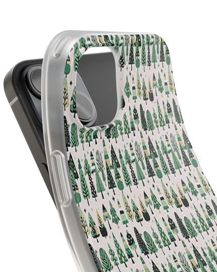 Mini Vintage Green Trees Iphone 15 Plus Flexi Case