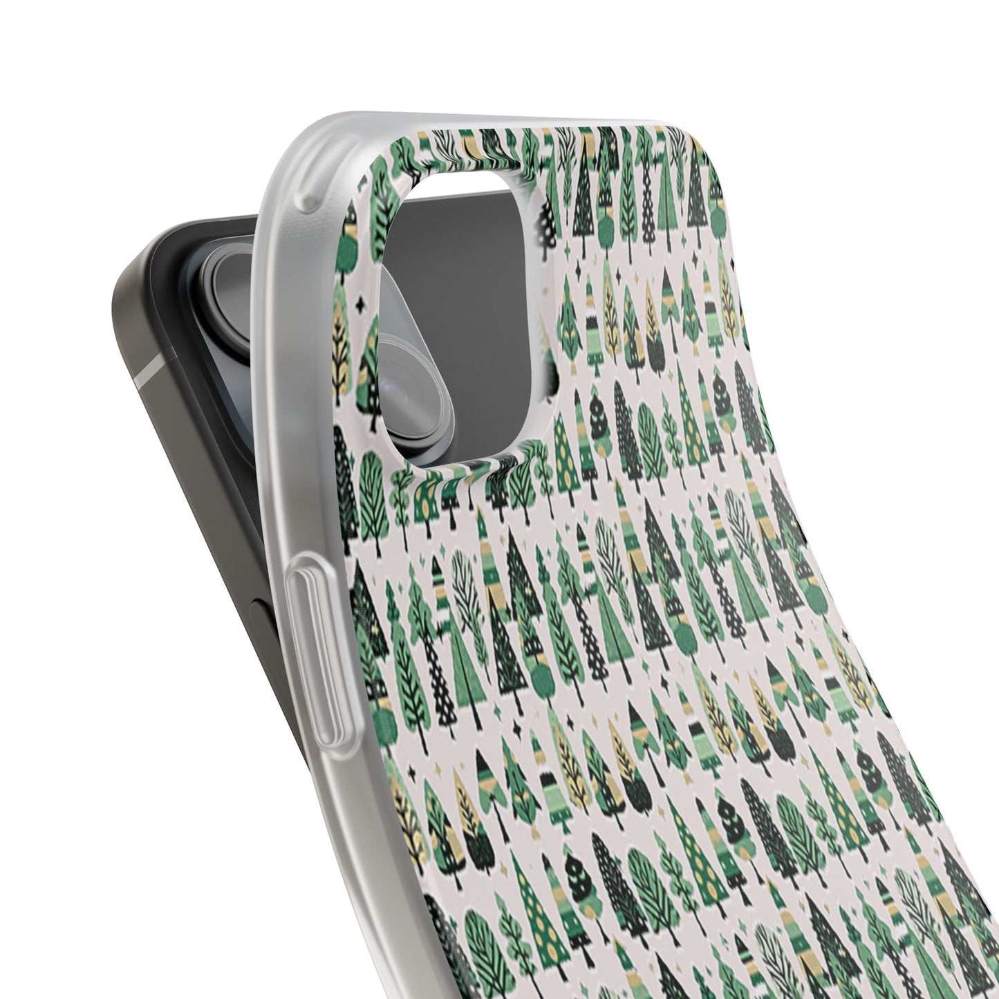 Mini Vintage Green Trees Iphone 15 Plus Flexi Case