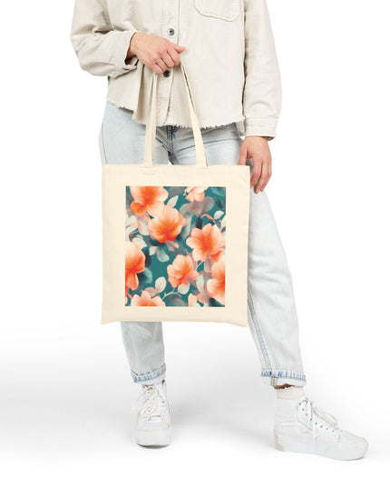 Orange Blossom Floral Bunch Cotton Canvas Tote Bag