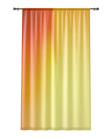 Phoenix Fade Sheer Window Curtain, 50" x 84", partially transparent