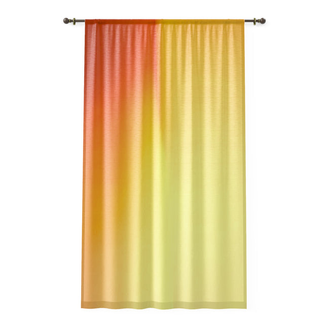 Phoenix Fade Sheer Window Curtain, 50" x 84", partially transparent