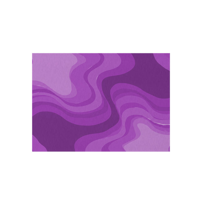 Wavey Purple Wavey 60" x 84" Outdoor Rug