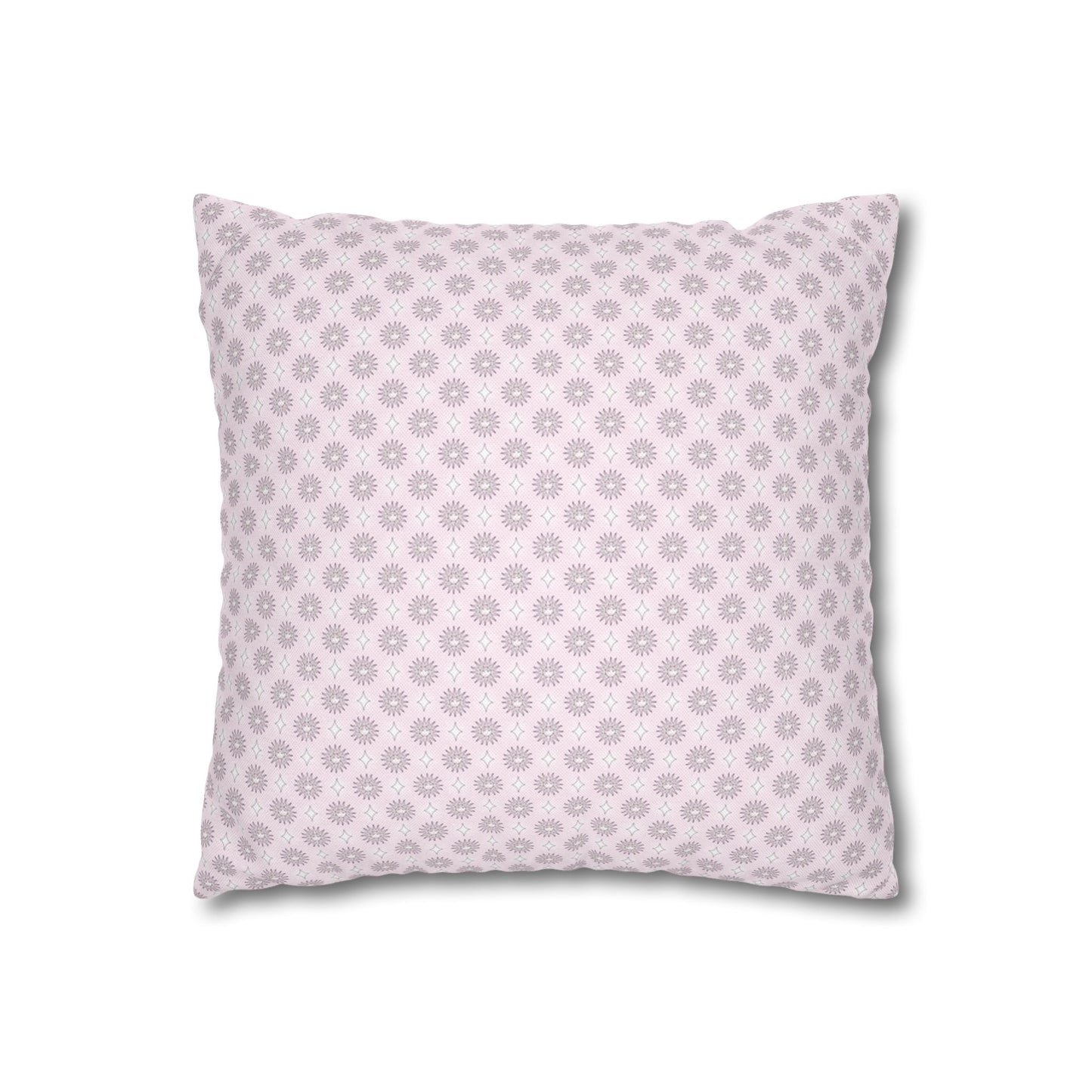 Pink Mornings Star-crossed Bodies Spun Polyester Square Pillowcase, 14" x 14"