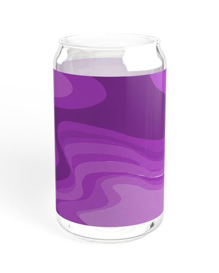 Wavey Purple Wavey Sipper Glass, 16oz