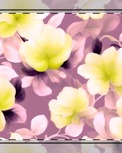 Lemon Blossom Floral Bunch Cotton Twill Napkin, 10" x 10"