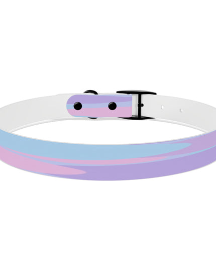 Pastel Purple and Mauve Patches Extra Large Dog Collar