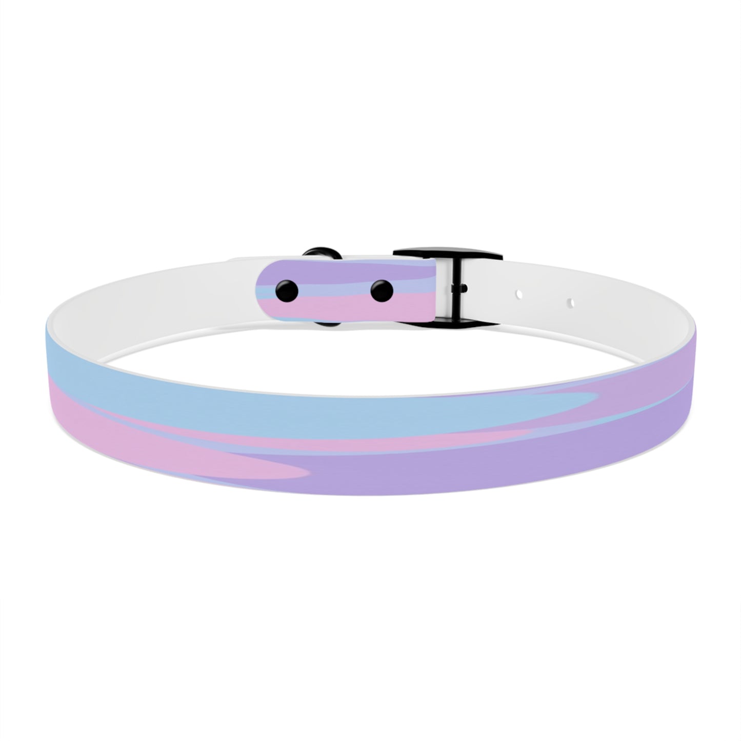 Pastel Purple and Mauve Patches Extra Large Dog Collar