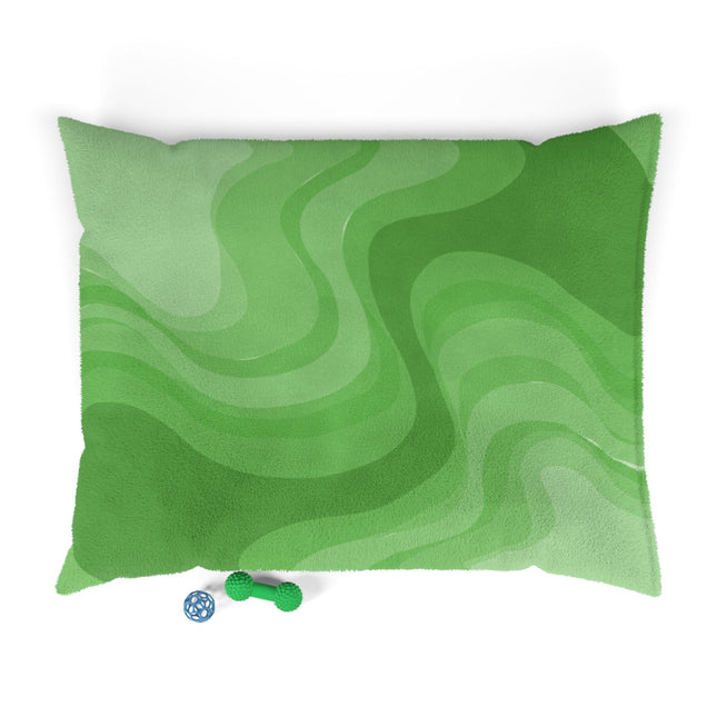 Greenie Meanie Wavey 50" × 40" Pet Bed