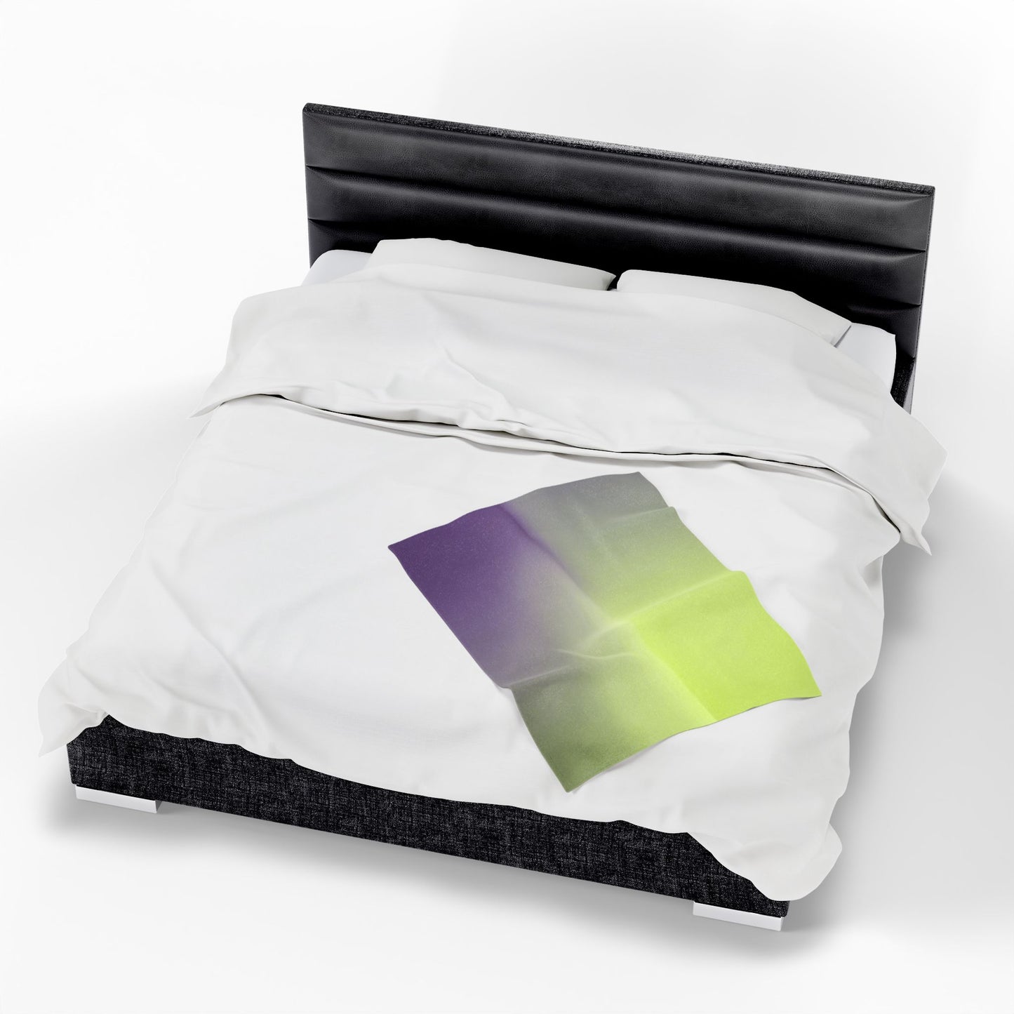 Purple Golden Fade Velveteen Plush Blanket, 30" x 40"