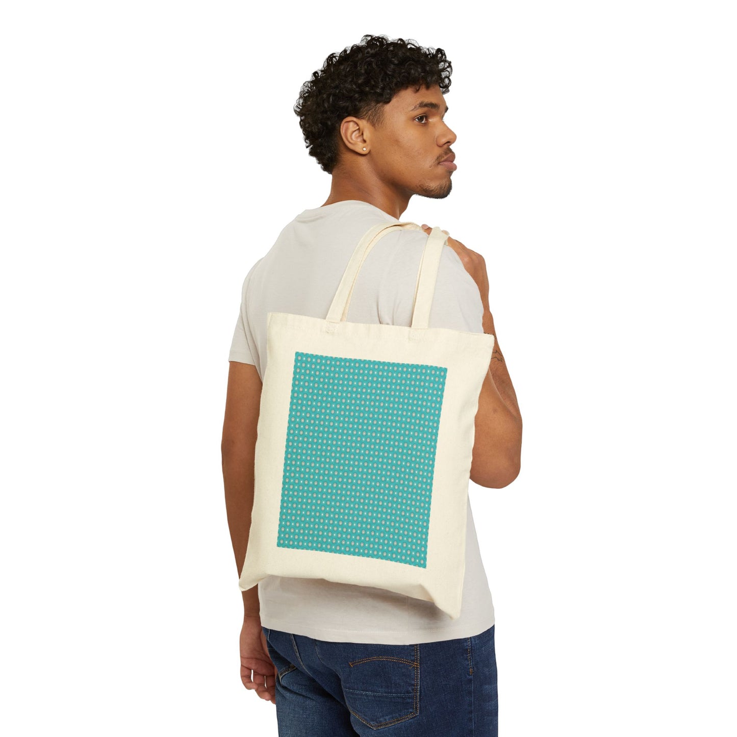 Tif Green Star-crossed Bodies Cotton Canvas Tote Bag