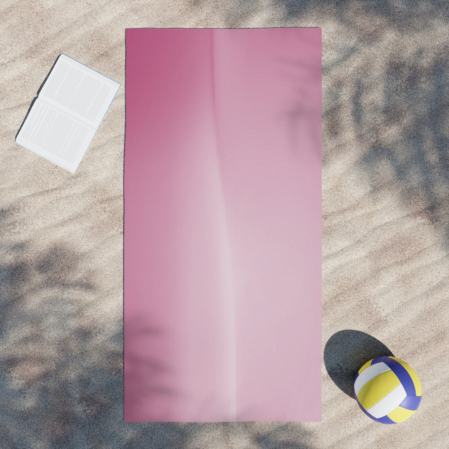 Pink Blush Fade Beach Towel, 30" x 60"