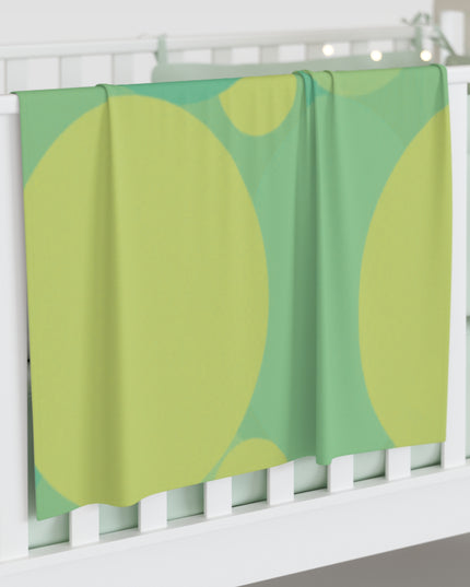 Pastel Green Patches Baby Swaddle 30″×40″ Blanket