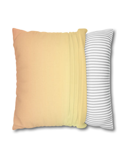 Hot Peach Fade Spun Polyester Square Pillowcase, 14" x 14"