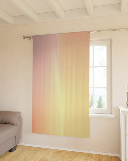 Hot Peach Fade Window Curtain, 50" x  84", blackout