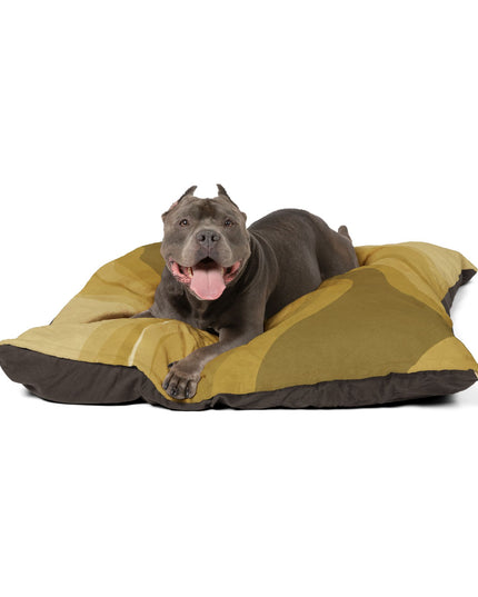 Brown Wavey 50" × 40" Pet Bed