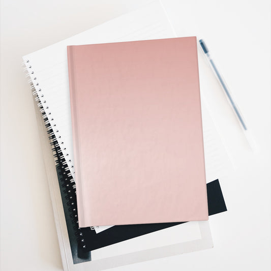 Rose Red Fade 5" x 7" Journal - 128 Ruled Line pages