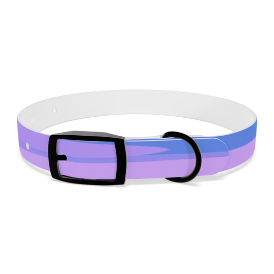 Pastel Purple Family Patches Small Dog Collar