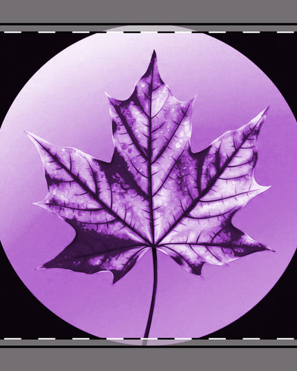 Purple Maple Leaf 10" x 10" Cotton Twill Napkin